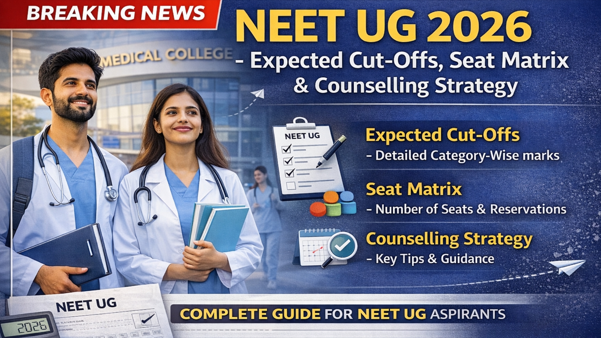 NEET UG 2026 cut-offs, seat matrix and counselling strategy guide