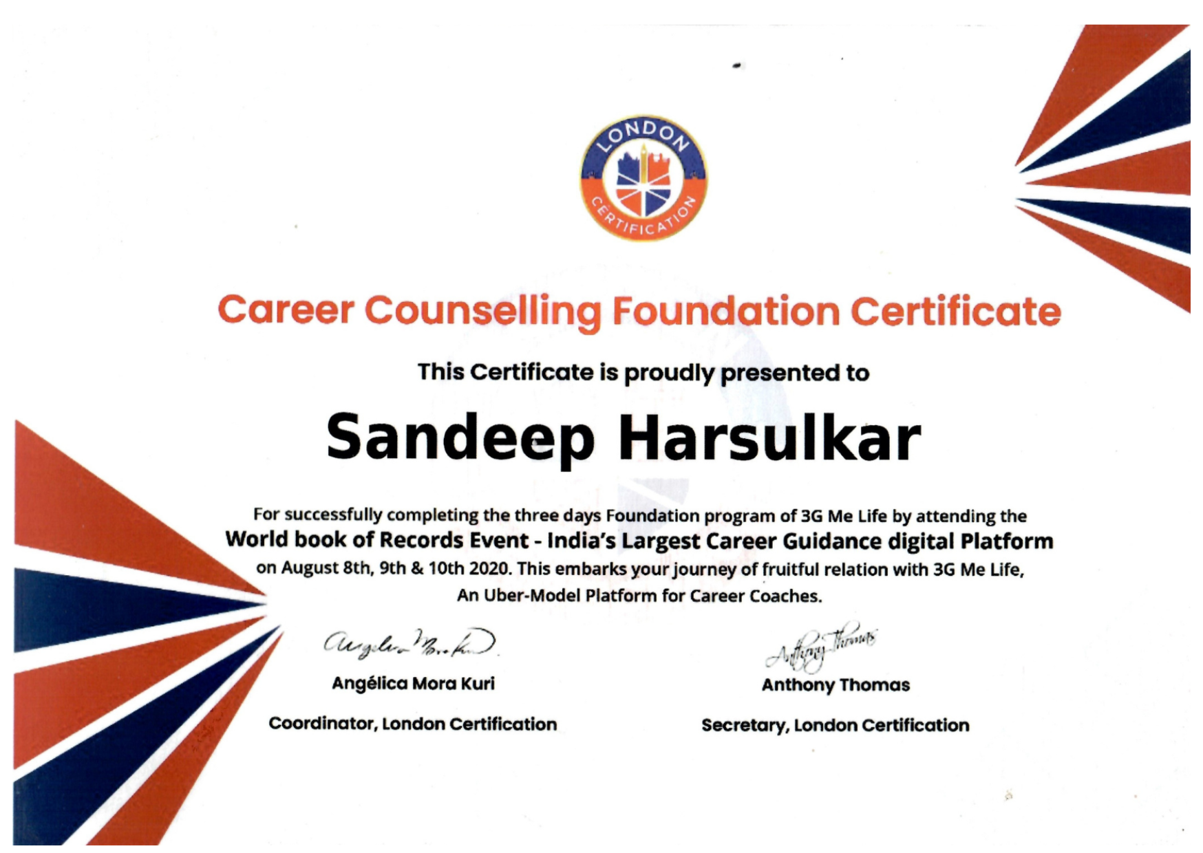 Career Counseling Foundation Certificate