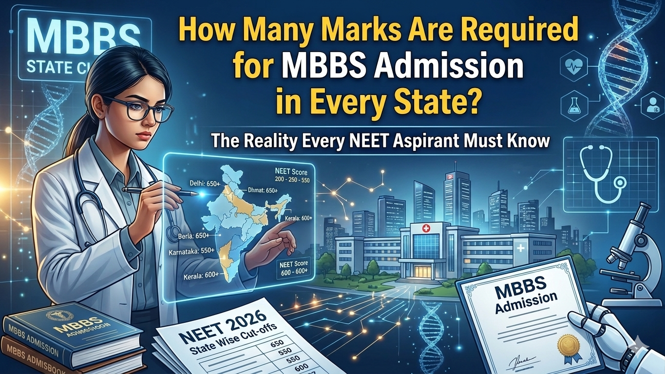 MBBS admission marks state wise - NEET counselling guide